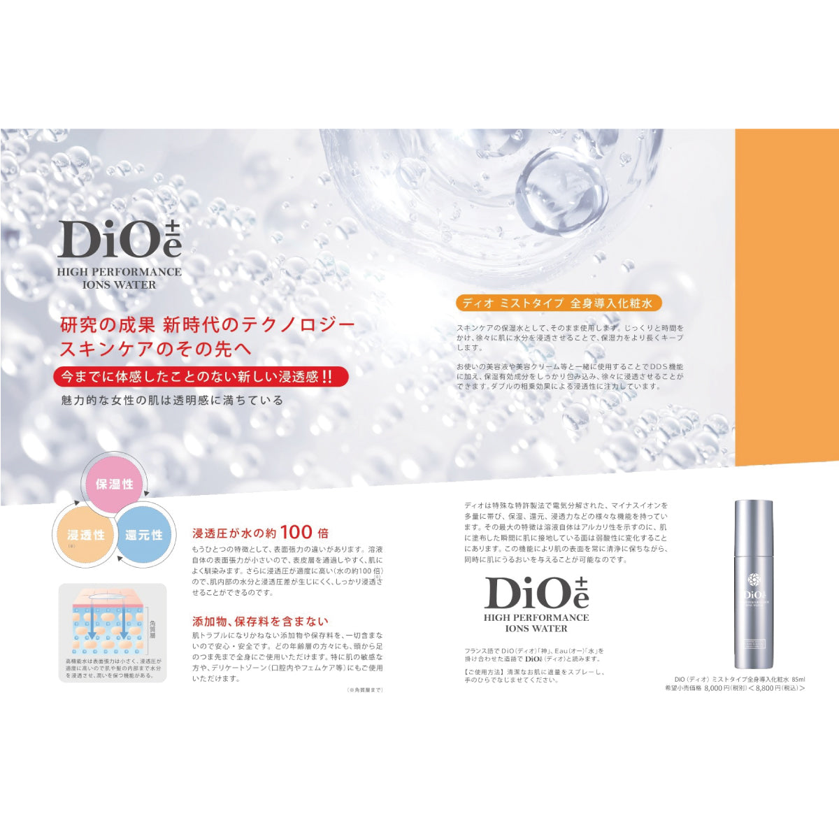 DiO(ディオ)ミストタイプ 全身導入化粧水